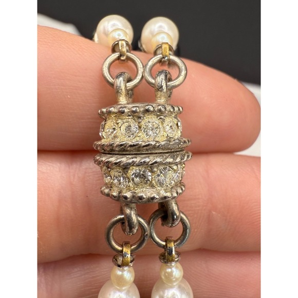 Vintage Glass Beaded Necklace‎ Bracelet Black Tree Of Life Long - Picture 9 of 14